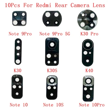 10 Kom. Stakleni Objektiv Stražnje Kamere Za Xiaomi Redmi Note 9 K30 Pro K30S K40 Note 10 10S 10 Pro Dijelovi Za Staklene Leće Kamere