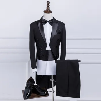 Сшитое naručiti vjenčanicu za mladoženju, sportska jakna, hlače, poslovni klasične hlače high-end SA05-73999