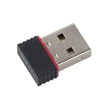 50 kom. mini USB Wifi adapter 150 Mbit/s, antena 802.11 n, USB bežični prijemnik, ključ, mrežna kartica