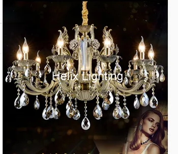 Besplatna dostava, moderna латунная luster s brončanim završiti, kristalnim lusterima, lampa Crystal Lustre, lampa Villa Cristal Lighting