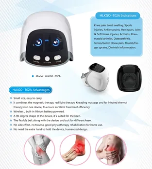 Bežični električni jastuk za koljena, vibracioni grijanje, brzo masaža, физиотерапевтический masaža, olakšanje boli, rehabilitacija
