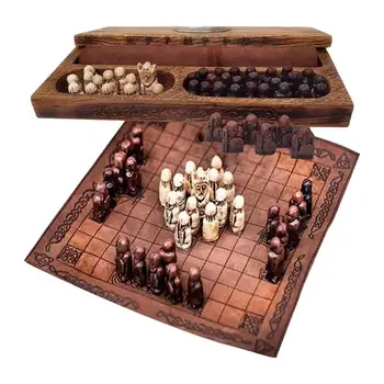 Šah komada vikinzi, asimetrični šah je igra na ploči, prijenosni strateške igre, edukativne igračke, šah, pokloni za zabave za djecu i odrasle