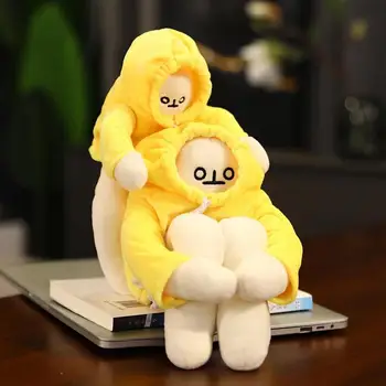 18-36 cm ВУНДЖАНГ Plišane Lutke Žuta Banana Čovječuljak Pliš Igračku Zabavne Korejski Popularne Lutke Za Spavanje Mekana Igračka Dječji rođendanski Poklon