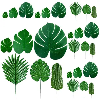 Lišće tropskog lažni umjetne Монстеры, dlan lišće, džungla, umjetni zeleni Luau, Havaji vjenčanje dekoracije, ukrasi