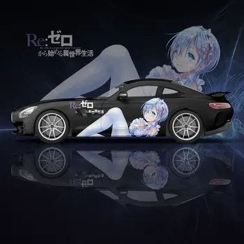 Seksi Anime Djevojka Re: zero 2 kom. Automobilska Oznaka za Univerzalno Veliki Auto Naljepnice Auto Oznaka za Универ...