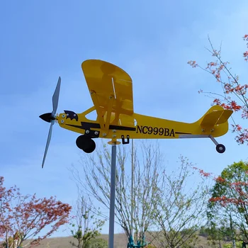 2023 Novi model vanjska vrtna dekoracija 3D metalni avion ветрозащитный weathervane ukras vrta u dvorištu