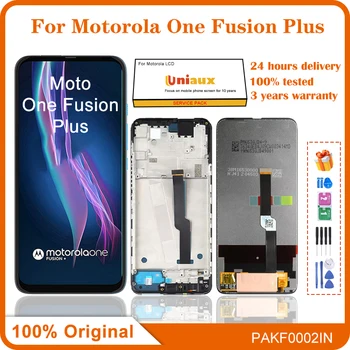 6,5 inča za Motorola Moto One Fusion LCD zaslon osjetljiv na dodir digitalizator za Moto One Fusion Plus, prikaz XT2073-2 sklop s alatima
