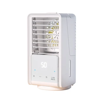 Prijenosni ventilator klima uređaja 3 brzine, mini-hladnjak zraka 4в1, mali plastični jedinica klima uređaja sa spremnikom za vodu kapaciteta je 700 ml