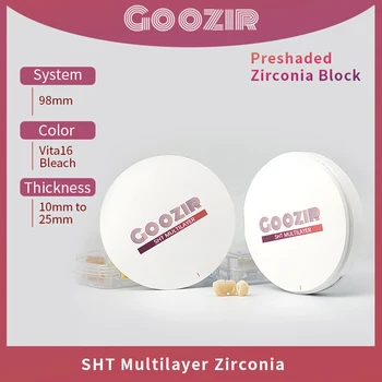 Najbolja kvaliteta, laminirano stomatološka proizvod GOOZIR, циркониевые blokovi 98 mm A3 SHT, otvoreni sustav