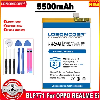Baterija LOSONCOER 5500 mah BLP771 za OPPO Realme 6i verziju C3 Narzo 10
