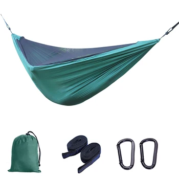 Viseća za kampiranje na otvorenom s mrežama protiv komaraca, pluća viseće ležaljke za 2 osobe, remenje na stablu, ljuljačka za šetnju po dvorištu