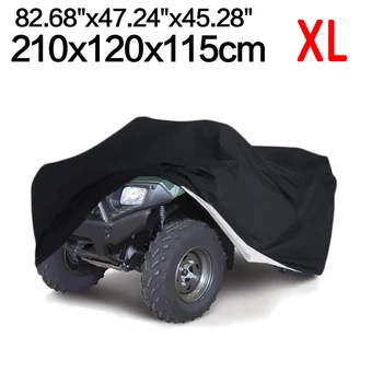 XL 190 T ATV Torbica Za Квадроцикла Crna Vodootporna Anti-UV Zaštitni Poklopac i Bag Za Pohranu Pogodan Za Polaris Honda Yamaha Can-Am Suzuki