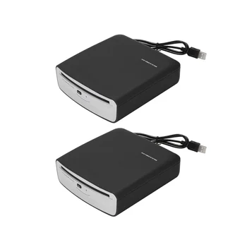 2 komada Auto Radio CD/DVD Dish Box Player s USB Prijenosa signala Napajanje Vanjski Stereo za Android Auto Media Player