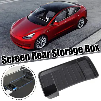 1pc Za Tesla Model 3 Y Ekran Stražnji Pretinac Magnetski Skriveni pretinac Za pohranu Kutija Za Maramice Pribor