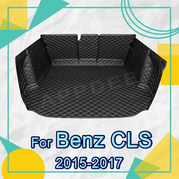 Automatsko tepih prtljažnika punu pokrivenost za Mercedes Benz CLS Class Sedan 2015-2017 16, torbica za prtljažnika, pribor za zaštitu kabine