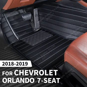 Običaj tepisi od karbonskih vlakana za Chevrolet Orlando 7 mjesta 2018 2019, tepih za noge, pribor za unutrašnjost automobila