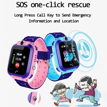 Q12 Dječji Pametni Sat SOS Telefon Watch Smart Za Djecu Sa Sim karticom Foto Vodootporan Sat IP67 Za IOS, Android Telefon