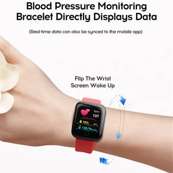 Novi smart narukvica D20L sportski otkrivanje otkucaja srca, krvnog tlaka Bluetooth watch meter шаговое poruku za podsjetnik o трансграничном