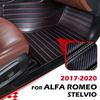 Običaj Tepisi Od Karbonskih Vlakana Za Alfa Romeo Stelvio 2017-2020 18 19 Metara Tepih Auto Oprema Za Interijer