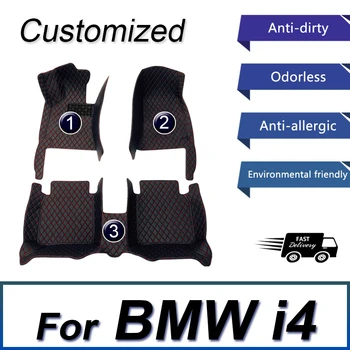 Auto-tepisi za BMW i4 2022, običaj automatski obloge za noge, auto tepih, oprema za enterijer