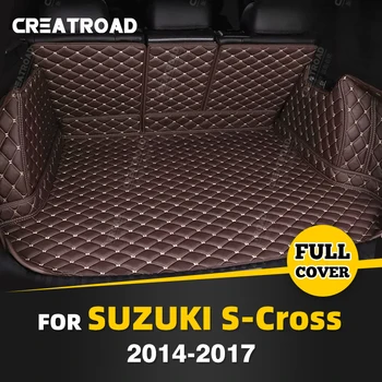 Automatsko tepih prtljažnika punu pokrivenost za Suzuki S-Cross 2014-2017 16 15, auto-tepih prtljažnika, pribor za zaštitu kabine teretni brod