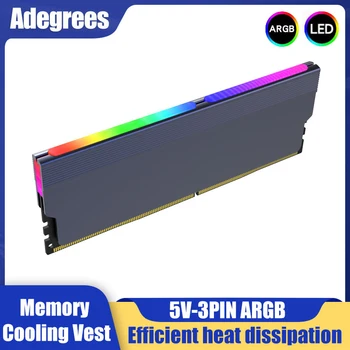 ARGB RAM torbica radijator 5V 3PIN rashladni cooler Prsluk memorije Radijator Aura Sinkronizacija Treperi razdjelnika topline za PC stolno računalo