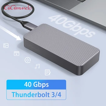 GiGimundo 40 Gbit/s Dvostruki Protokol M2 NVMe NGFF SATA SSD Kućište Hard disk SSD Kućište USB Adapter u USB 3.2 Gen2 Type C Thunderbolt 3