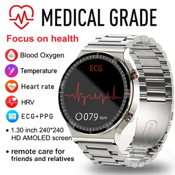 Precizno mjerenje EKG + POENA pametnih satova za muškarce praćenje zdravstvenog stanja krvni tlak i tjelesna temperatura sportske pametni sat za Huawei Xiaomi