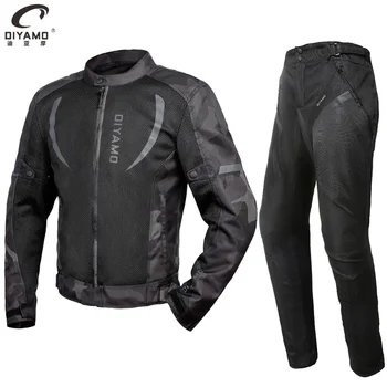 Мотоциклетная jakna, hlače, muška jakna za motokros, prozračne ljetne otporan na habanje kostime za biciklizma, zaštita od pada