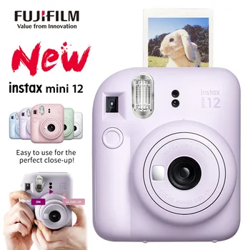 Novi dolazak Fujifilm Pravi Originalni filmske kamere Instax Mini12, Ažurirana verzija Instax Mini11, Roza/Plava/Zelena/Bijela/ljubičasta