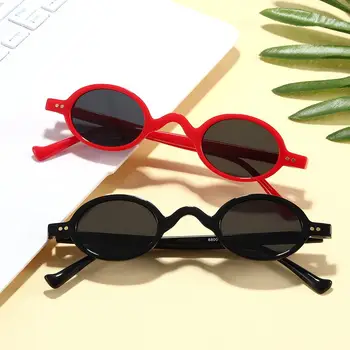 Trendy sunčane naočale u stilu hip-hop, punk, okrugle sunčane naočale u malom ivicom, ovalni sunčane naočale