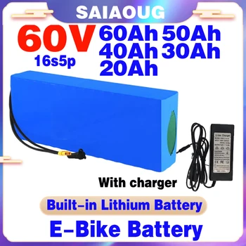 Originalni 60V 20ah 18650 16s5p Električni skuter bateria 67,2 v 20AH Električni Bicikl Litij Baterija 1000W 1200W ebike baterije
