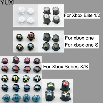 YUXI 1 komplet Boja Gumba Za XBOX ONE S Elite 1-2 Serije Za XSX ABXY Funkcijske Tipke Popravak Zamjena