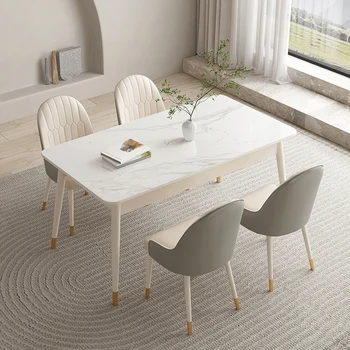 Blagovaona stol u skandinavskim zemljama minimalistički stil Pravokutnik Moderan dom kuhinjski stol Luksuzni dizajn Mesas De Jantar Namještaj za blagovaonice