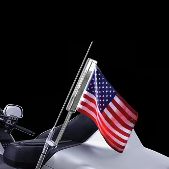 Panika moto cijele stup zastave antena led set je pogodan za Honda Bmw Harley-Davidson motocikala Yamaha indijski blenda: 15 mm