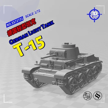 SSMODEL 72731 V1.7 1/72 Kit modela od smole s 3D ispis, njemački jednostavan tenk T-15