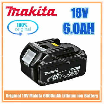 Makita Originalni Li-ion Punjiva Baterija 18V 6000mAh 18v Izmjenjive Baterije za Bušilice BL1860 BL1830 BL1850 BL1860B