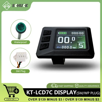 Zaslon u boji Ebike KT LCD7 36V/48V LCD7C s priključkom SM/WP za seta za remont električnog bicikla