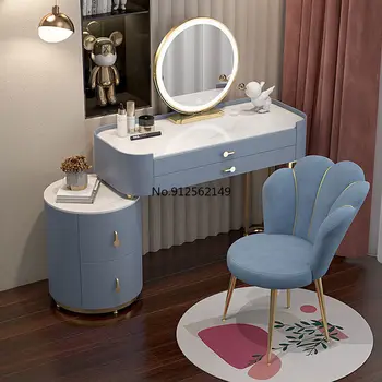 Moderan minimalistički toaletni stol, ormar za pohranu u spavaća soba od punog drveta, toaletni stol, luksuzni namještaj za spavaće sobe Meuble