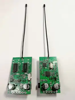 UHF Stereo Bežični audio modul transpondera Audio Odašiljač Bežični zvučnik Modul Glazbeni instrument DIY