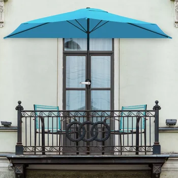 9-noga половинный kišobran za balkona, verande ili terase, 108,00 X 52,00 X 92,00 inča
