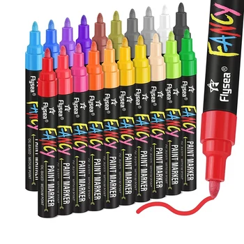 NOVO-Olovke za crtanje, skup olovke za crtanje, 20 boja, skup vodootporan olovke na bazi ulja, nikada ne blijede, Brzo se suši i перманентны