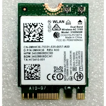 Novost za Intel Dual Band Wireless-AC 3165 3165NGW 3165AC WIFI, Bluetooth 4.0 NGFF M. 2 Wireless karticu 802.11 AC 433 Mbit/s