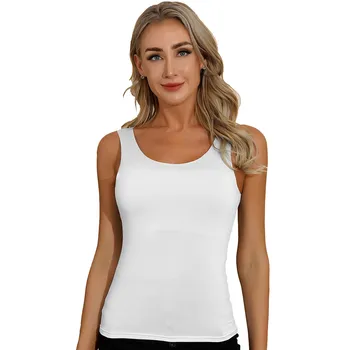 Ženska soft majica okruglog izreza, prsluk bez rukava, osnovni donjeg rublja, majica, majica, casual i sportski top, M-4XL
