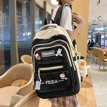 Godišnji novi ruksak s kontrastnim slovima, moderan ruksak za studentske odmor, jednostavna putnu torbu 2023 godine