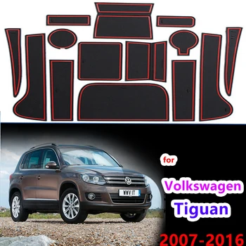 Protuklizni gumeni tepih za prorezom vrata za Volkswagen VW Tiguan 5N 2007 2008 2009 2010 2011 2012 2013 2014 2015 2016 Mat otvora žlijeba