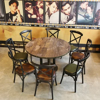 Caffe Shop Drveni приставной stol za 2 restorana Hotel Veliki okrugli trpezarijski klupe za restoran, Industrijska, komercijalna namještaj
