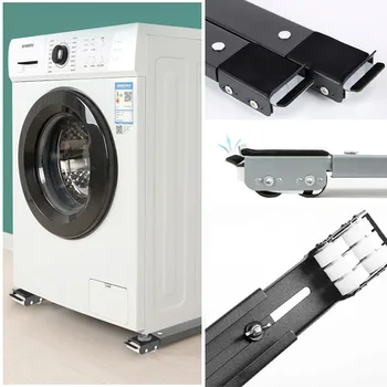 Stalak za stroj za pranje rublja Pokretna Podesiva Podizanje baza za hladnjak Pokretna valjak Univerzalni nosač Kotača za kosu Držač remenice