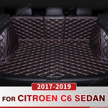 Automatsko tepih prtljažnika punu pokrivenost za Citroen C6 limuzina 2017-2019 18 Auto-tepih prtljažnika Teretni brod Pribor za zaštitu interijera