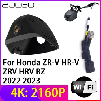 ZJCGO 4 DO 2160 P Snimači Dvr za Automobile Skladište 2 Objektiva za Snimanje Wi-Fi Noćni Vid Honda ZR-V HR-V ZRV Вариабельности Otkucaja srca RЅ 2022 2023